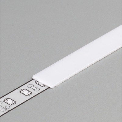 DNA 10x0,8mm Nasouvací difuzor k profilu pro LED pásky, materiál polykarbonát PC/PP, povrch opál, propustnost 70%, rozměry 10x0,8mm, l=2000mm