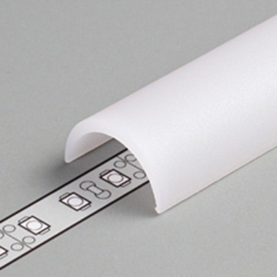 DCD 19,2x10,9mm Difuzor k profilu pro LED pásky nacvakávací, tvar půlkruh, materiál PMMA, povrch opál, rozměry 19,2x10,9mm, délka dle typu