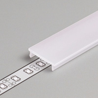DIFUZOR NA KLIP w=17,6mm Difuzor k profilu pro LED pásky nacvakávací, hranatý, materiál PMMA, povrch opál, propustnost 70%, rozměry 17,6x4mm, l=2000mm