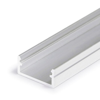 FRITILA PROFIL 6,6x14,4mm Přisazený profil pro LED pásky, materiál hliník, povrch surový, max šířka LED pásků w=12mm, rozměry 6,6x14,4mm, l=4000mm