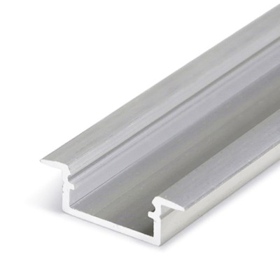 FILAGO PROFIL 21,3x6,6mm Vestavný, zápustný profil pro LED pásky, materiál hliník, povrch surový, max šířka LED pásků w=12mm, rozměry 6,6x21,3mm, l=2000mm