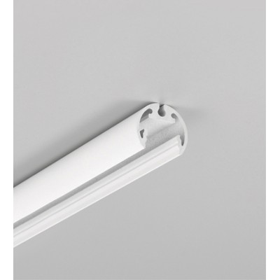 MACIE 17x20mm Kruhový profil pro LED pásky, materiál hliník, povrch bílá, max šířka LED pásku w=12mm, rozměry d=20mm, délka l=1000mm