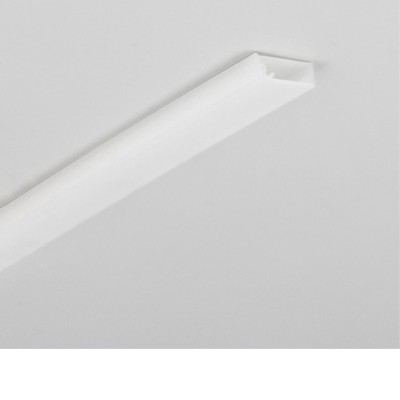 SL 13x16,5 Přisazený profil pro LED pásky, materiál plast PC, povrch bílá,  max šířka LED pásku š=8mm, rozměry 13x16,5mm, délka dle typu.