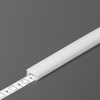 DNC4 10,2x5mm Nasouvací difuzor k profilu pro LED pásky, materiál plast PC, povrch opál, rozměry 10,2x5mm, délka dle typu.