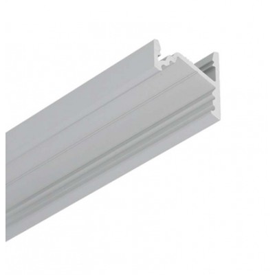 SANAO profil 15,2x16,1 Rohový profil pro LED pásky, sklon 60°, nebo 30°, materiál hliník, povrch elox šedostříbrný, max šířka LED pásků w=10mm, rozměry 15,2x16,1mm, délka l=4000mm.