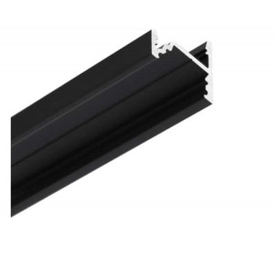 SANAO profil 15,2x16,1 Rohový profil pro LED pásky, materiál pásky, sklon 60°, nebo 30°, povrch bílý/elox šedostříbrný/černý/surový, max šířka LED pásků w=10mm, rozměry 15,2x16,1mm, délka dle typu