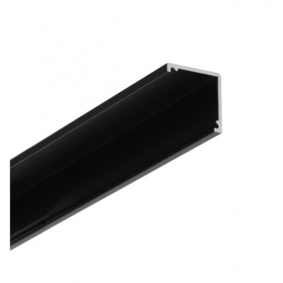 MADY 16,5x16,5mm Přisazený rohový profil pro LED pásky 2x12mm, materiál hliník, povrch černý, rozměry 16,5x16,5mm, délka l=4050mm.
