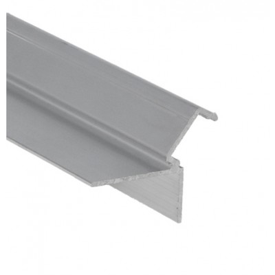 POSET U 35,2x28,6mm Prrofil pro LED pásky pro nepřímé osvětlení v sádrokartonu, materiál hliník, povrch surový/elox šedostříbrný, max šířka LED pásků 12mm, rozměry 35,2x28,6mm, délka dle typu