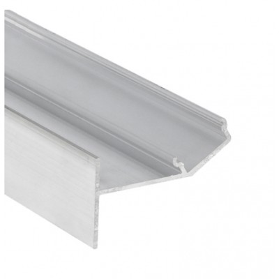 POSET D 35,2x28,6mm Profil pro LED pásky pro přímé osvětlení v sádrokartonu, materiál hliník, povrch surový/bílý/elox šedostříbrný, max šířka LED pásků 12mm, rozměry 35,2x28,6mm, délka dle typu