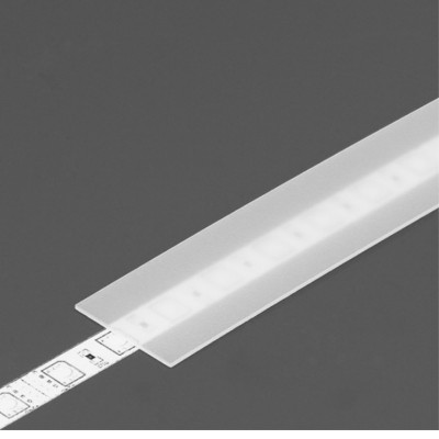 DNA6, 23,1x0,8mm Nasouvací difuzor k profilu pro LED pásky, materiál plast PP, povrch matný, propustnost 90%, rozměry 23,1x0,8mm, délka l=2000mm.