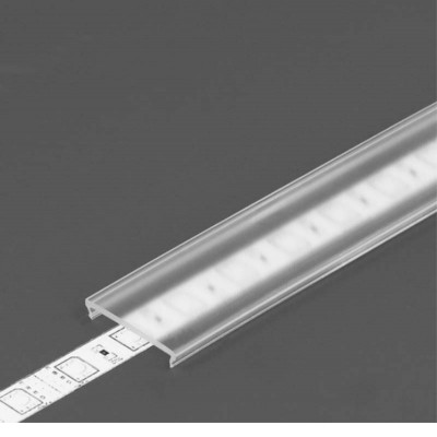 DNA C6 21,6x4,6 Nacvakávací difuzor k profilu pro LED pásky, materiál plast PMMA, povrch čirý, rozměry 21,6x4,6mm, délka l=2000mm.