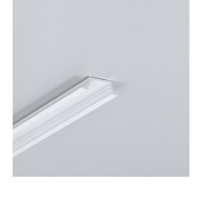 MER asymetrický 26x11,5mm Vestavný, ASYMETRICKÝ, profil pro LED pásky, materiál hliník, povrch bílá, max šířka LED pásků w=10mm, rozměry 26x11,5mm, délka l=2000mm.
