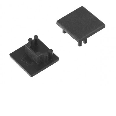 ZAMP koncovka Koncovka profilu pro LED pásky, materiál plast, povrch černá, 16x16mm, 1ks v balení.