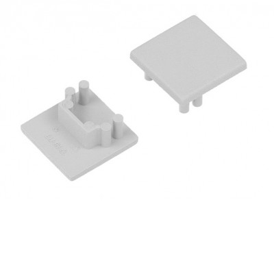 ZAMP koncovka Koncovka profilu pro LED pásky, materiál plast, povrch bílá/stříbrná/černá/šedá, 16x16mm, 1ks v balení.