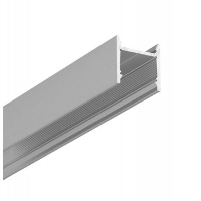 CESTR profil 16x16 Přisazený, závěsný profil pro LED pásky, materiál hliník, povrch elox šedostříbrný, max šířka LED pásků w=12mm, rozměry 16x16mm, délka l=2000mm.