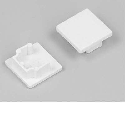 CESTR koncovka 16x16 Koncovka profilu pro LED pásky, materiál plast, povrch bílá, 16x16mm, 1ks v balení.
