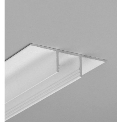 MARYO 52x14mm Vestavný, podhledový, bezrámečkový profil do sádrokartonu, pro LED pásky, materiál hliník, povrch bílý, max šířka LED pásků w=14mm, rozměry 52x14mm, délka l=2000mm, horní montáž do SDK