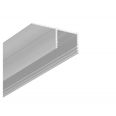 JANOS 34,6x14mm Podhledový, bezrámečkový profil do hrany sádrokartonu, pro LED pásky, materiál hliník, povrch surový, max šířka LED pásků w=14mm, rozměry 34,6x14mm, délka l=2000mm, horní montáž do SDK