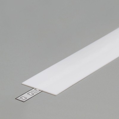 NUPHAR Difuzor nasouvací Nasouvací difuzor k profilu pro LED pásky, materiál polykarbonát PP, povrch opál, propustnost 70%, rozměry 31x0,8mm, l=2000mm