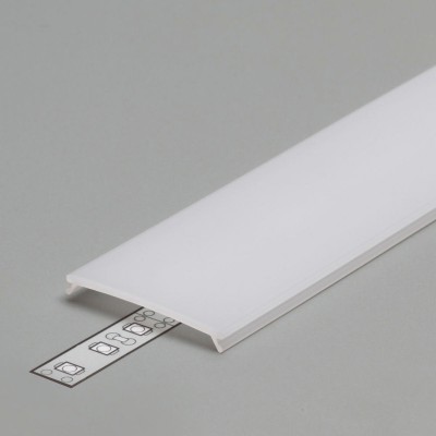 DCC9 30,3x4,3mm Difuzor k profilu pro LED pásky nacvakávací, materiál PMMA, povrch opál, propustnost 70%, rozměry 30x4,3mm, l=2000mm