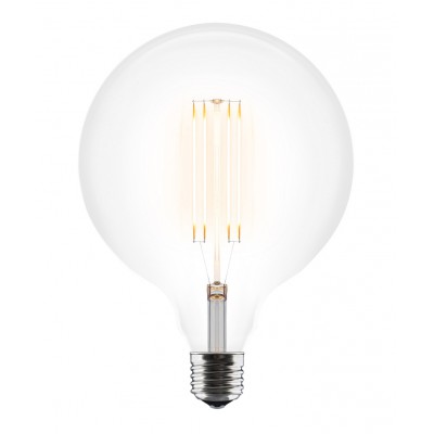 IDEA LED 3W E27 2200K RA80 Světelný zdroj, žárovka koule, barva čirá, LED 3W , E27, teplá 2200K, 180lm, Ra80, d=125mm h=176mm, střední doba životnosti 15.000 hodin