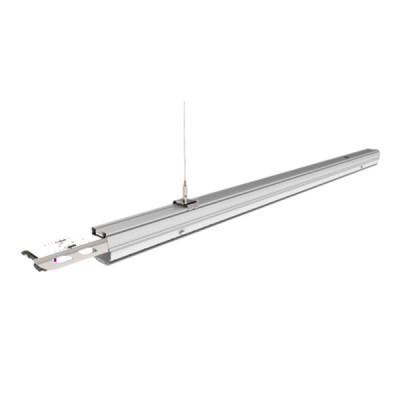 TRUNK LED 50W PRŮBĚŽNÉ PRO SPOJOVÁNÍ DO ŘAD Stropní, závěsné/přisazené svítidlo průběžné, pro spojování do řad, těleso kov, povrch bílá, difuzor plast, LED 50W, neutrální 4000K, 8000lm, Ra80, stmívatelné, vyzař. úhel 90°/120°/2x asymetr, 230V, IP20, tř.1, l=1500mm, 71x78mm