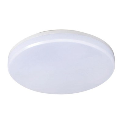 NEBEL RD IP44 VÝPRODEJ Stropní svítidlo, kruhové, základna plast, povrch bílá, difuzor plast opál, LED 25W, teplá 3000K, 2000lm, Ra80, 230V, do koupelny IP44, d=300mm, h=50mm