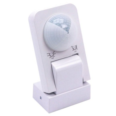 senzor POHYBU PIR LED INFRARED IP20 VÝPRODEJ Stropní, nástěnný senzor pohybu PIR, záběr 360°/180°, dosah 20m, čas sepnutí 10s-30min, 3-2000lux, materiál plast PC, povrch bílá, 230V, zátěž 2kW/1kW, IP20, rozměry 87x56x713mm