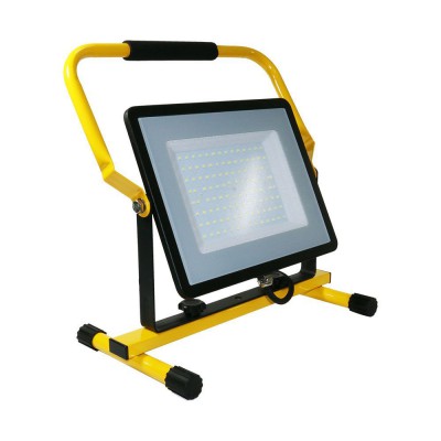 MONTO 100W IP65 Dílenská, montážní, pracovní lampa, reflektor se stojanem, materiál kov, LED 100W, 8000lm, neutrální 4000K, Ra80, 230V, IP65, rozměry 352x184x380mm, kabel se zástrčkou l=3m