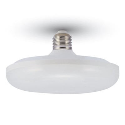 CIRCA LED DISK 15W VÝPRODEJ LED žárovka, základna bílá, difuzor plast opál, LED 15W, neutrální 4000K, 1200lm, Ra80, E27, 230V, rozměry d=150mm, h=80mm