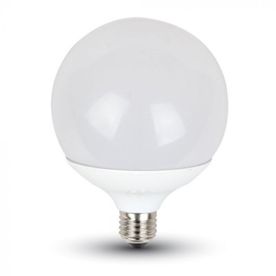 LED E27 G120 stmívatelná VÝPRODEJ LED žárovka, těleso kov bílá, difuzor plast opál, LED 13W, E27, G120, 1055lm, neutrální 4000K, Ra80, stmívatelná TRIAC, 230V, rozměry d=120mm, h=164mm