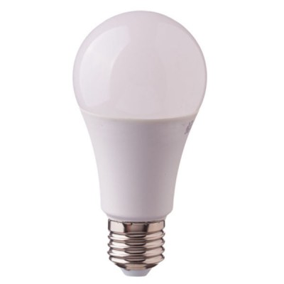 LED žárovka E27 9W 806LM stmívatelná LED žárovka, těleso plast bílá, difuzor plast opál, LED 9W, teplá 2700K, nebo neutrální 4000K, nebo denní 6400K, 806lm, E27, A60,  stmívatelná vyp/zap vypínačem 100%, 50%, 25%, 230V, tř.1, rozměry d=60mm, h=112mm