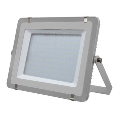 300W slim Světlomet, venkovní reflektor, těleso hliník, povrch šedá, krycí sklo čiré, LED 300W, 24000lm, denní 6400K, 230V, IP65, rozměry 529x415x55mm