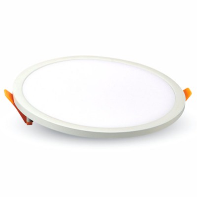 OHUO R Stropní, vestavné, kruhové svítidlo, těleso hliník, povrch bílá, difuzor plast opál, LED 8W/15W/22W/29W, teplá 3000K, nebo neutrální 4000K, nebo denní 6400K, 230V, IP20, tř.1, rozměry průměr dle typu, h=8mm