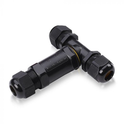 CA-BOX A 3x IP68 Voděodolná rozbočovací kabelová krabice, materiál plast černá, pro 3 kabely d=8-12mm, vodiče 5x0,5-4mm2, 230V, IP68, rozměry 106.8x96x29mm