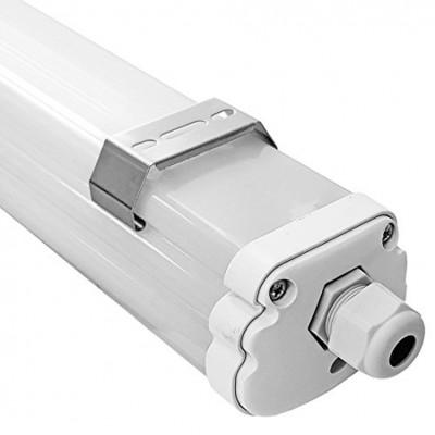 BATTEN PROOF ECONOMY 18W 36W 48W IP65 Stropní, průmyslové prachotěsné svítidlo, těleso plast povrch šedá, difuzor plast opál, LED 18W/1440lm, 36W/2880lm, 48W/3840lm, neutrální 4000K, denní 6400K, Ra70, 230V, IP65