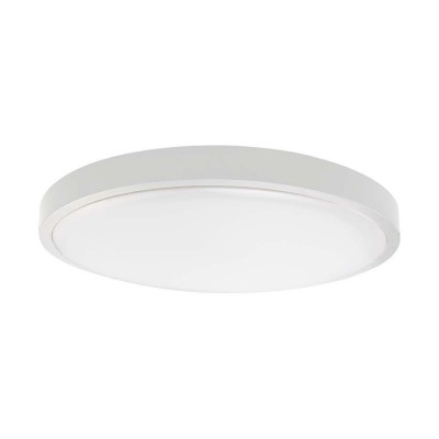 AJA R, LED 24W, IP44 VÝPRODEJ Stropní svítidlo, těleso plast opál, povrch bílá, difuzor plast opál LED 24W, 2040lm, neutrální 4000K, 230V, do koupelny IP44, rozměry d=295mm, h=55mm