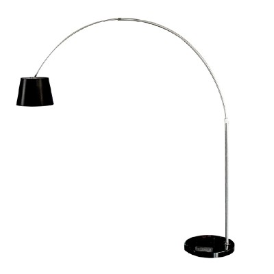 FRESCE E27 1X60W Stojací oblouková lampa,základna mramor/ kov, povrch slonovinová/černá, stínítko textil slonovinová/černá, pro žárovku 1x60W, E27, 230V, IP20, tř.1, rozměry 1920x1960x380mm, vč vypínače na kabelu