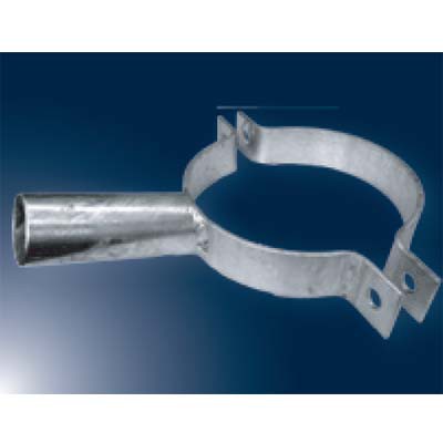 VSVO Třmen s výložníkem pro uchycení svítidla veřejného osvětlení na betonový sloup, stožár, D=140mm, výložník L=1000mm, d=60mm, materiál kov, povrch žárový zinek
