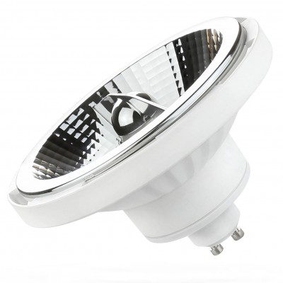 LED SMD 12W, GU10 ES111, 20° VÝPRODEJ Světelný zdroj bodová žárovka LED 12W, SMD, GU10 ES111, teplá 3000K, vyzař úhel 20°, Ra80, 230V, povrch bílá, d=111mm h=74mm, stř. životnost 17000h