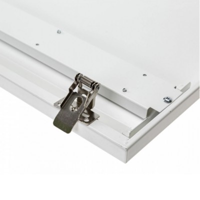 K02 Montážní klip 4ks Sada montážních klipů pro spodní montáž LED panelů, pro panel 600x600mm, do sádrokartonu SDK, materiál kov