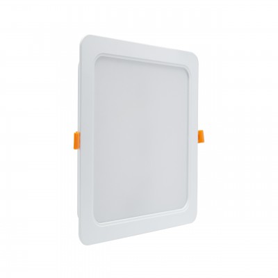 FUGA SQ 12W/18W/24W, IP44 Stropní podhledové svítidlo, čtvercové, těleso plast bílá, difuzor plast opál, LED panel 12W/18W/24W, teplá 3000K/neutrální 4000K/denní 6000K, vyzař úhel 110°, 230V, do koupelny IP44, tř.2, rozměry dle typu.