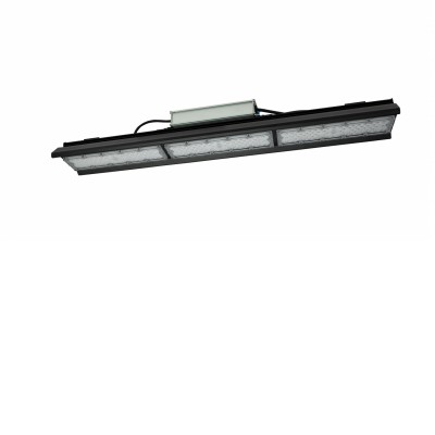 FOSIO 150W, IP66, IK10 Stropní průmyslové prachotěsné svítidlo, těleso hliník, povrch černá, LED 150W, 23000lm, neutrální 4000K,  vyzař. úhel 90°, Ra80, stmív. 1-10V, 230V, IP66, IK10, tř.1, rozměry 745x126x95mm.