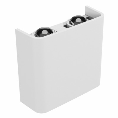 SIDER LED 4x1W, CCT, IP54 Nástěnné svítidlo těleso hliník, povrch bílá, LED 4x1W,  4x100lm, CCT přepínatelná teplota teplá 2700K/neutr 4000K/denní 6500K, Ra90, 230V IP54, rozměry 110x100x40mm, svítí nahoru/dolů