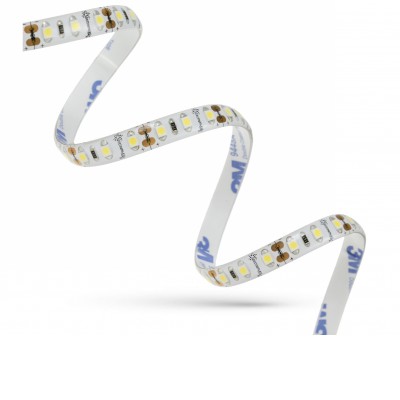 LED pásek 120LED/m, 12V, IP44 LED pásek, těleso plast bílá, zálivka silikon, 120LED, 9,6W/m, teplá 3000K nebo denní 6000K, Ra90, vyzařovací úhel 120°, 12V, IP44, rozměry w=8mm, l=5000mm, cena za 1m