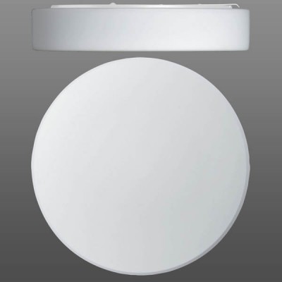 ZERO 2 IP44 Stropní svítidlo kruhové základna kov, povrch bílá, difuzor sklo opál mat, pro žárovky, nebo LED, stmívání dle typu DALI, TOUCH/DIM, 230V, do koupelny IP44, tř1, rozměry dle typu