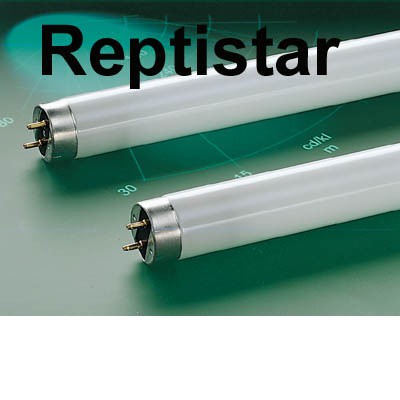 REPTISTAR Lineární zářivka - zářivková trubice T8, patice G13, d=26mm, SYLVANIA pro chov plazů a terárium - energeticky úsporný světelný zdroj s dlouhou dobou života.