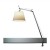 TOLOMEO MEGA LED Těleso stolní lampy materiál hliník, povrch černá, LED 31W, teplá 3000K, 3454lm, 230V, 2 ram 750mm+550mm, stmívač na tělese, POUZE těleso BEZ stínítka, BEZ základny