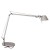 TOLOMEO MIDI LED Stolní lampa, hliník, leštěný, matný elox., 9W, LED, teplá 3000K, 350lm, 230V, IP20, l=max.1000mm, celková délka ramen cca 900mm, základna SAMOSTATNĚ