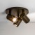 DIOPTAS CR3 Stropní bodové svítidlo, nastavitelný směr svícení, materiál kov, povrch bronz, pro žárovku 3x50W, GU10, 230V, IP20, tř.2, rozměry d=220mm, h=125mm